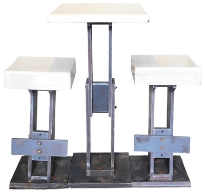 Lot 519 - A late 20thC Kare Design cast iron bar...