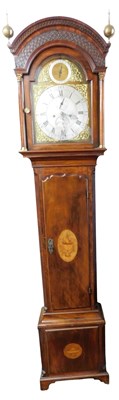 Lot 528 - A Georgian mahogany longcase clock, by James...