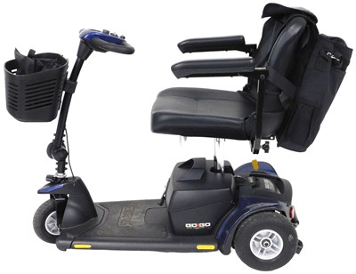 Lot 551 - A GoGo Elite Traveller Plus blue mobility...