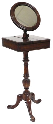 Lot 554 - A Victorian mahogany gentleman's shaving stand,...