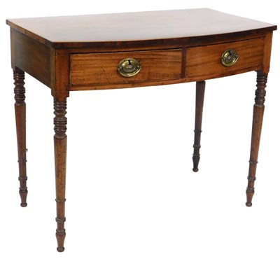 Lot 536 - An early 19thC Georgian mahogany bow front...