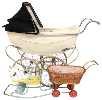 Lot 538 - A Silver Cross coach-built pram, with a white...