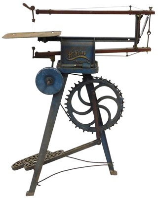 Lot 540 - A Triumph Hobbies cast iron treadle fretsaw.