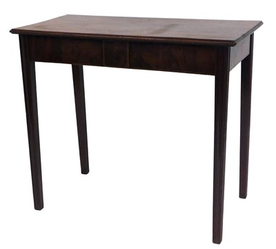 Lot 542 - A George III mahogany side table, with a...
