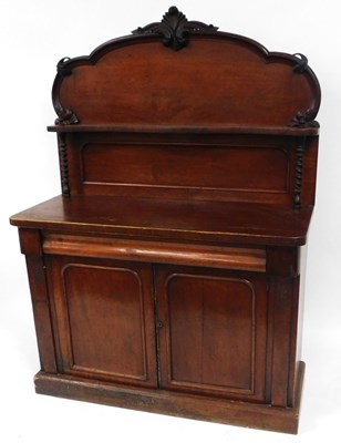 Lot 545 - A Victorian mahogany chiffonier, with a...