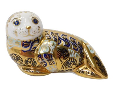 Lot 125 - A Royal Crown Derby porcelain figure modelled...