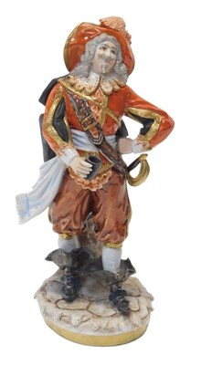 Lot 127 - A 20thC Unterweissbach German porcelain figure,...