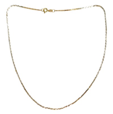 Lot 74 - A fancy link articulated necklace, yellow...