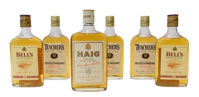 Lot 306 - Six bottles of whisky, comprising two Bell's,...