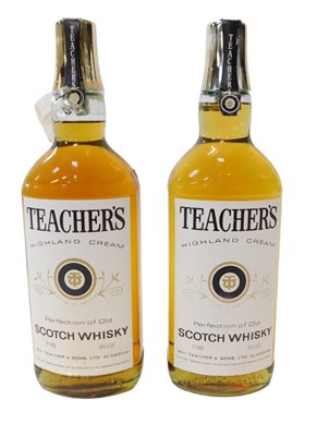 Lot 311 - Two bottles of Teachers Highland Cream Scotch...