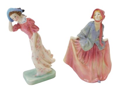 Lot 421 - Two Royal Doulton figures, modelled as Sweet...