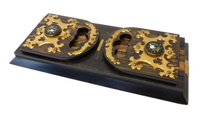 Lot 326 - A Victorian coromandel and ebonised self...