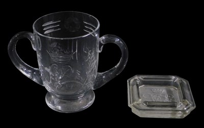 Lot 329 - A George VI 1937 Coronation cut glass loving...