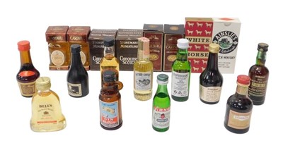 Lot 337 - A group of alcohol miniatures, to include...