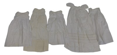 Lot 344 - Five Victorian and later white cotton...