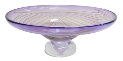 Lot 353 - An Adam Jablonski purple tinted pedestal...