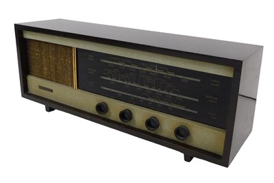 Lot 404 - A Philco AM/FM model 108 radio, 62.5cm wide.