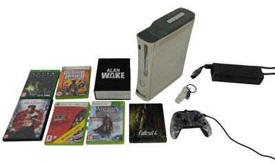 Lot 407 - An Xbox 360 console, together with various...