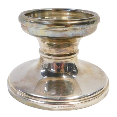 Lot 158 - An Elizabeth II silver loaded candlestick, of...