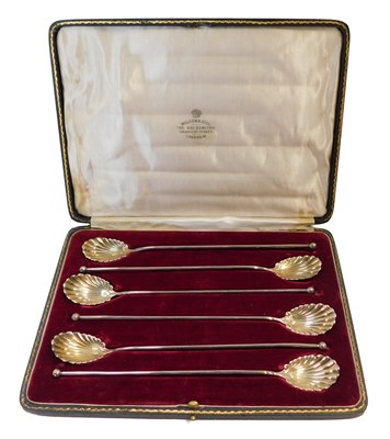 Lot 448 - A set of six early 20thC American silver ice...