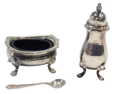 Lot 454 - An Elizabeth II silver pepper pot, of baluster...