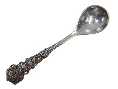 Lot 30 - An Art Nouveau silver spoon by Omar Ramsden,...