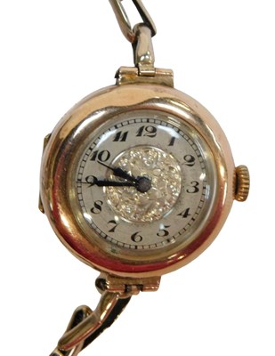 Lot 231 - A 1950s/60s 9ct gold lady's cocktail...