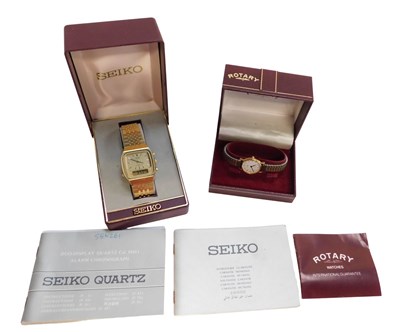 Lot 235 - Two wristwatches, comprising a Rotary lady's...
