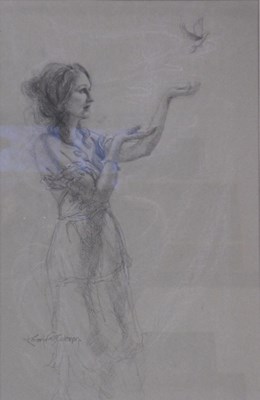 Lot 473 - Karen Wallis Colsman. Figure of a lady wearing...