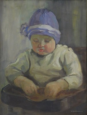 Lot 474 - W R Washbrook (20thC School). A baby with a...