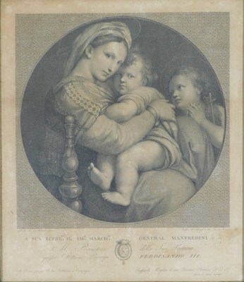 Lot 478 - Raphael Morghen after Michelangelo. Madonna...