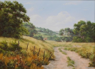 Lot 483 - Lesley Hammett (20thC School). Rural scene...