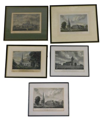 Lot 491 - Five 19thC colour and black and white...