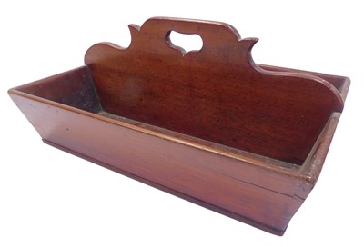 Lot 507 - A Victorian mahogany twin division cutlery...