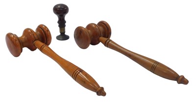 Lot 525 - A Masonic Albion Lodge seal, with a turned...