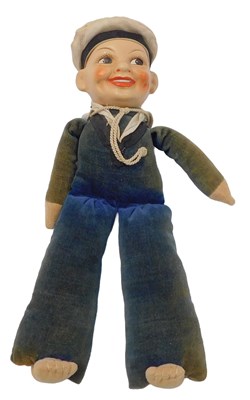 Lot 541 - A 1930s Norah Wellings sailor doll, with...
