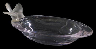 Lot 560 - A Sevres glass dish, of oval form, surmounted...