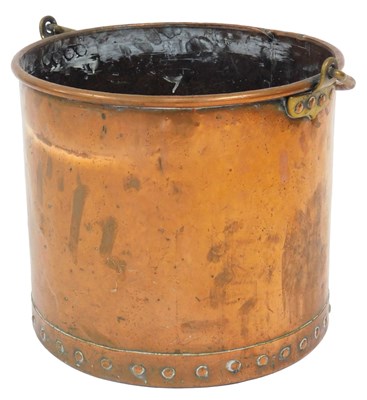 Lot 580 - A Victorian copper coal or log bucket, of...