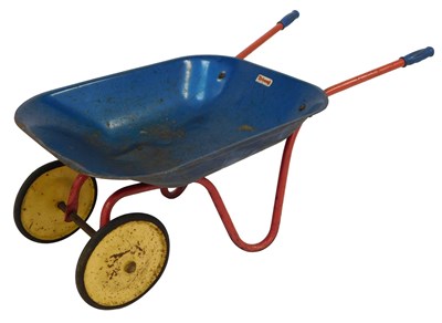 Lot 588 - A Tri-ang child's wheelbarrow, in a blue and...