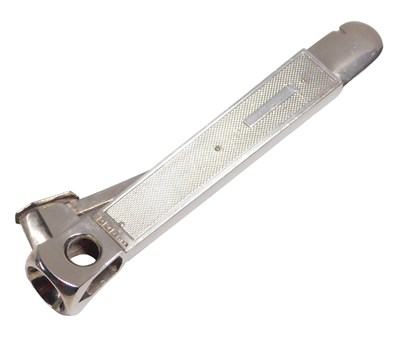 Lot 40 - An Elizabeth II silver cigar cutter, with...