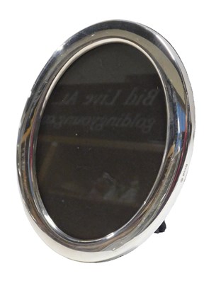 Lot 615 - A silver mounted photograph frame, of plain...