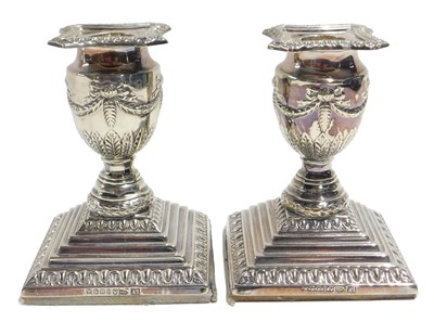 Lot 628 - A pair of Walker & Hall silver plated...
