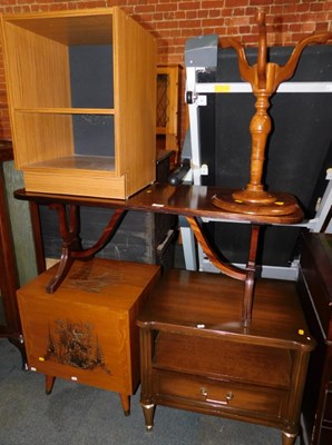 Lot 1035 - A group of furniture, comprising a small...