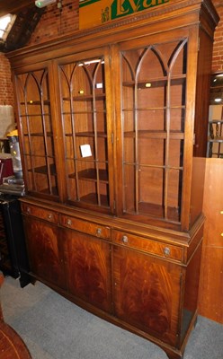 Lot 1037 - A large mahogany veneered reproduction display...