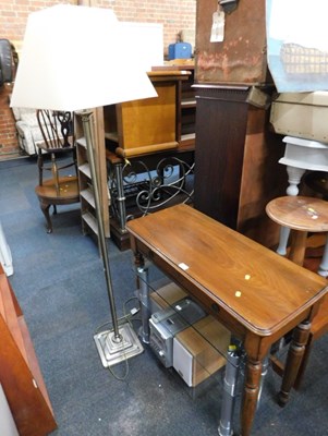 Lot 1043 - A Corinthian column style standard lamp, a...