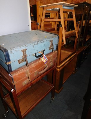 Lot 1046 - A group of furniture, comprising a fold-over...