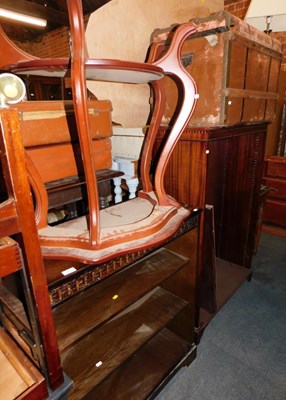 Lot 1047 - A group of furniture, comprising a small tea...