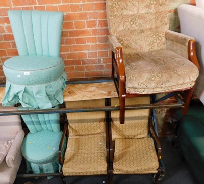 Lot 1015 - A Parker Knoll style easy chair, a pair of...