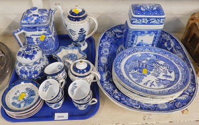 Lot 2004 - A group of blue and white ceramics, including...
