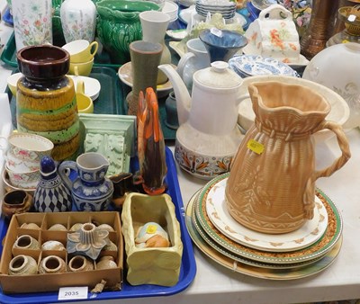 Lot 2035 - A group of ceramics, including a West German...